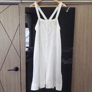 White", Gauze texture", Tank Style sheer dress/cover up" By "Anthropologie" 🤍